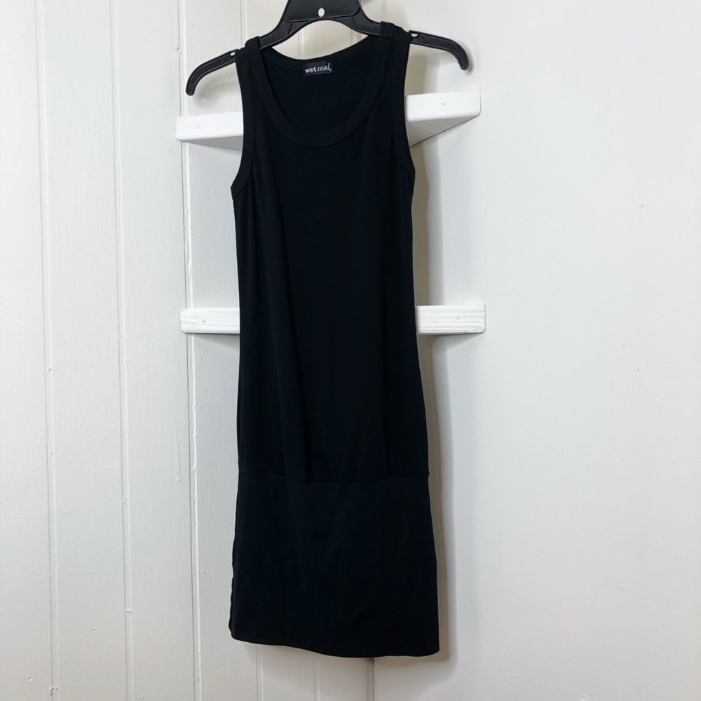 Black Medium Racerback Style Fitted Dress